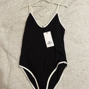 BNWT white and black zara bodysuit